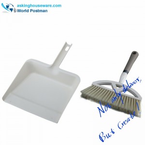 Akbrand Dustpan Brush Broom se čtvercovým velkým prachem