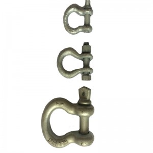 Drop kované US typ G209 Šroub Pin Bow Shackle / Marine Bow Shackle