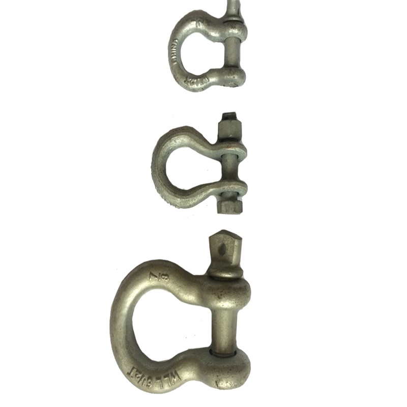 Drop kované US typ G209 Šroub Pin Bow Shackle / Marine Bow Shackle