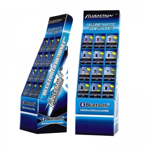 Zdarma vlastní design levnější vysoce kvalitní propagace recyklovatelného stojanu na lepenkové schody