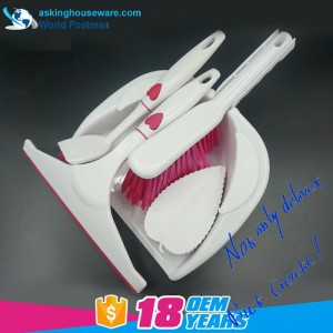 Akbrand Dustpan Brush Broom Window Squeegee Dish Brush Brush Brush 4v1 Čisticí sada nástrojů