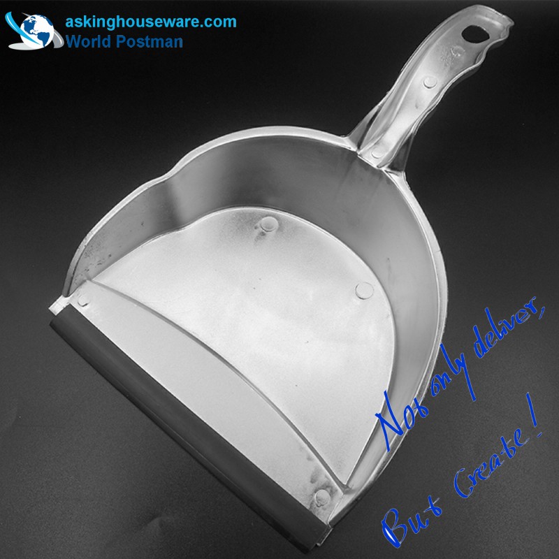 Akbrand Semicircle Dustpan Brush Broom with Silver Coated