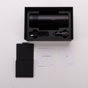 Čistička vzduchu do auta USB s funkcí detekce kvality vzduchu pro odstranění kouře / prachu / pachu domácího mazlíčka / zápachu / bakterií / čističe vzduchu formaldehydu