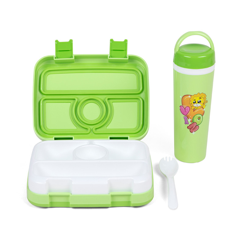 Obědový box BPA zdarma a potraviny bezpečné 4 přihrádky
