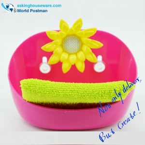 Akbrand Kuchyňské čisticí houby a úložný kbelík s přísavkami