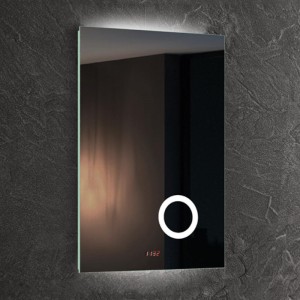 EU a USA Luxusní LED podsvícené koupelnové zrcadlo s lupou Zvětšovací-ENE-AL-111