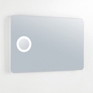 EU a USA Luxusní LED podsvícené koupelnové zrcadlo s lupou Zvětšovací-ENE-AL-111