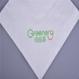 vlastní potištěné 1/4 Off skládací ubrousky na papír