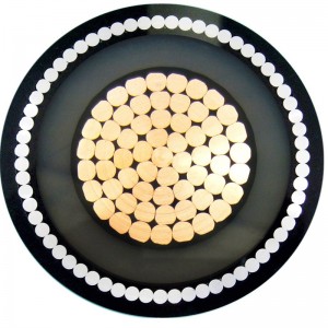 XLPE izolace SWA 240mm2 Mv napájecí kabel 11KV Měděný vodič