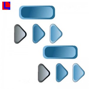 Přizpůsobená levná a dlouhá životnost silikonová pryžová vlastní klávesnice