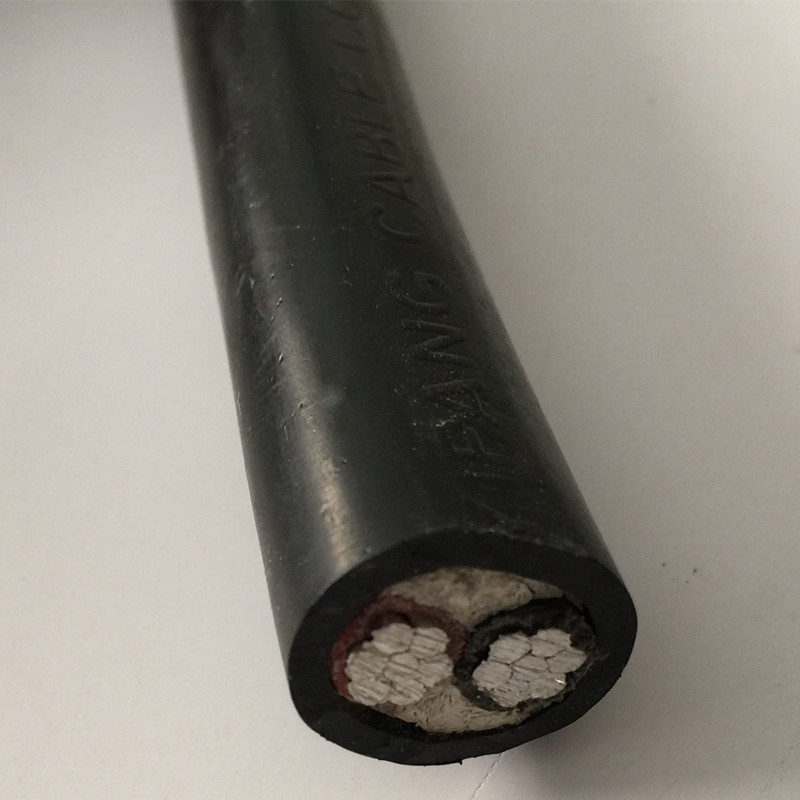 HDPE / PE Jacket Waterproof Underground 2 Core Aluminium Cable Cable Low Voltage