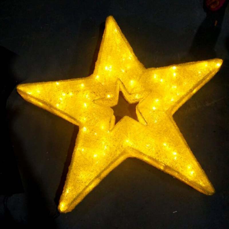 LED Hvězdné Vánoční Dekorace Teplé Bílé LED Světla Hvězdy