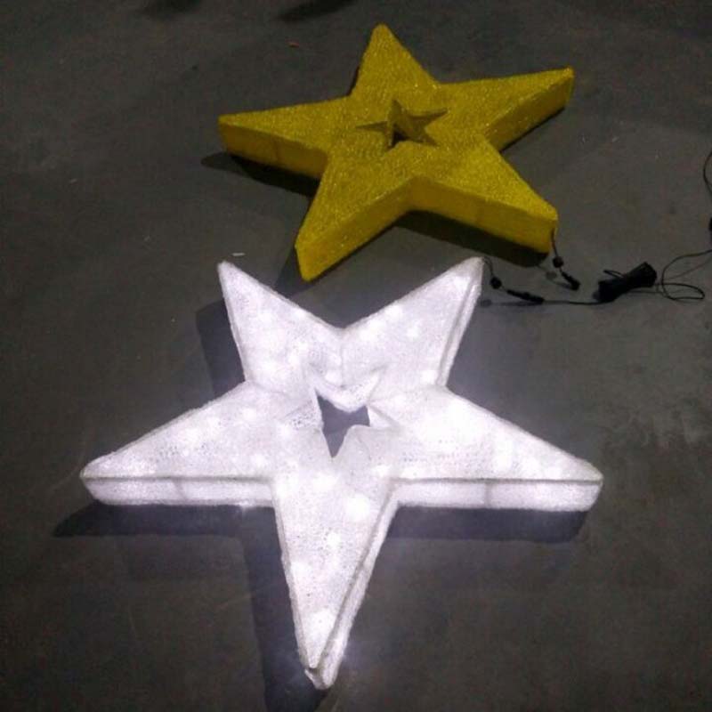 LED Hvězdné Vánoční Dekorace Teplé Bílé LED Světla Hvězdy