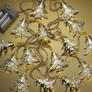 Železná vánoční stromeček řetězová lampa