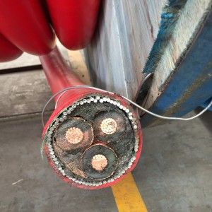 Vysokonapěťový vícežilový pancéřovaný kabel s pancéřováním STA / SWA