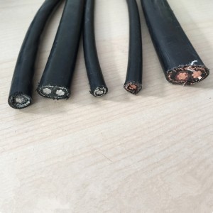 Elektrický split soustředný kabel, jednojádrový 8 / 2AWG, podzemní kabel Xlpe