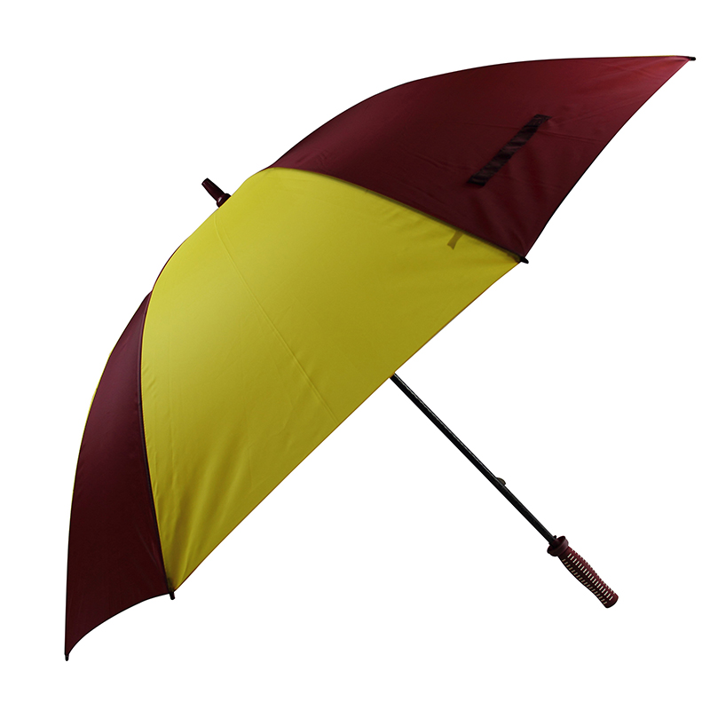 190T pongee fabric golf deštník ruční otevřený golfový deštník s logem vlastního tisku