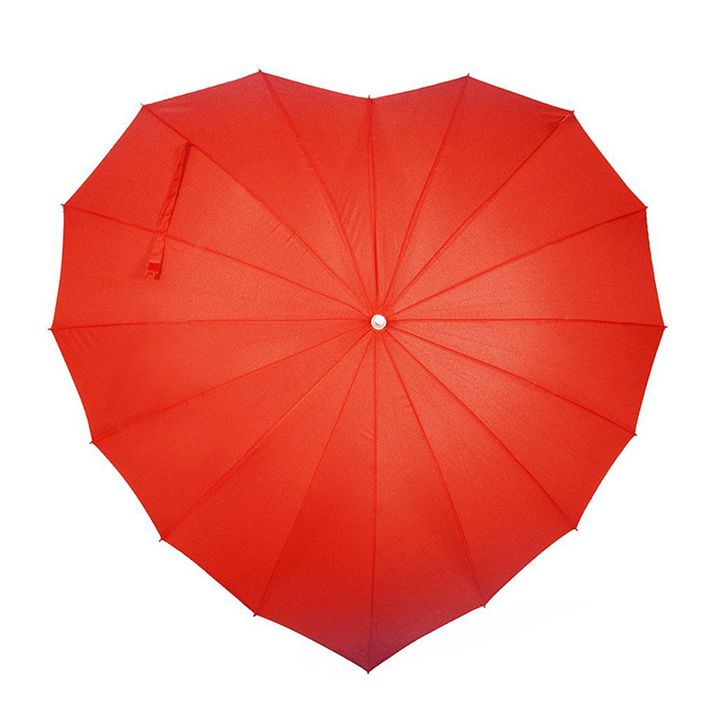 Ruční deštník ve tvaru srdce Hliníkový deštník