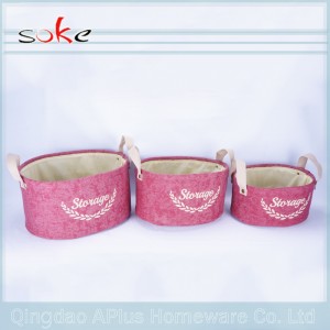 Látkové plátěné plátěné koše s úchyty