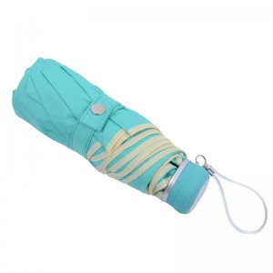 přizpůsobený pětinásobný lehký mini deštník pro propagaci