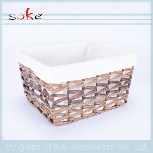 PE ratanový tkaný úložný koš pro skladování hraček