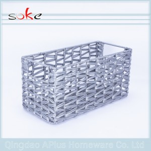 Domácí kontejnery PE ratanový tkaný úložný koš