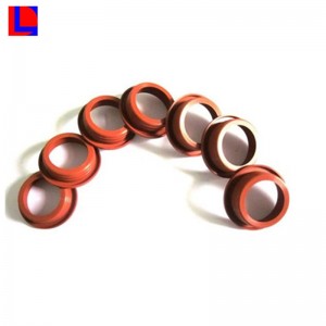 Upravené červené silikonové gumové těsnění pro elektronické aplikace