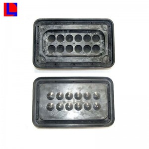 Upravené červené silikonové gumové těsnění pro elektronické aplikace