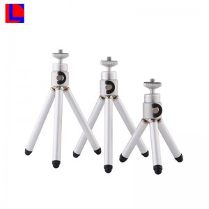 Snadno přenášejte krásný přenosný teleskopický hliníkový stativ JK s vysokou kvalitou pro fotoaparát a telefon