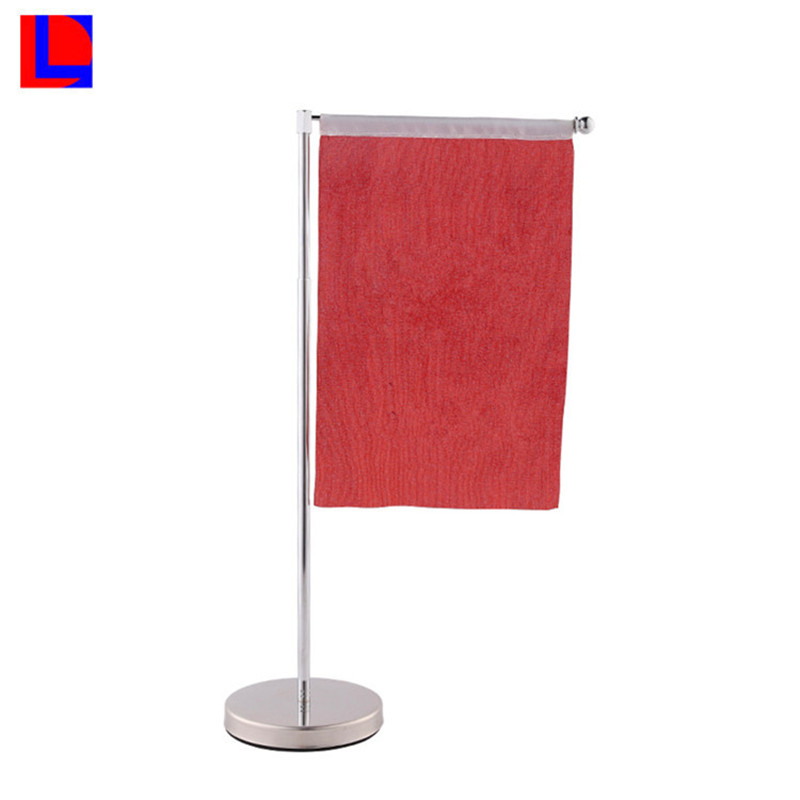 Kvalitní levný hliníkový stolní vlajka Čína s vlajkou a základnou