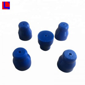 Červená kónická gumová zátka na láhev