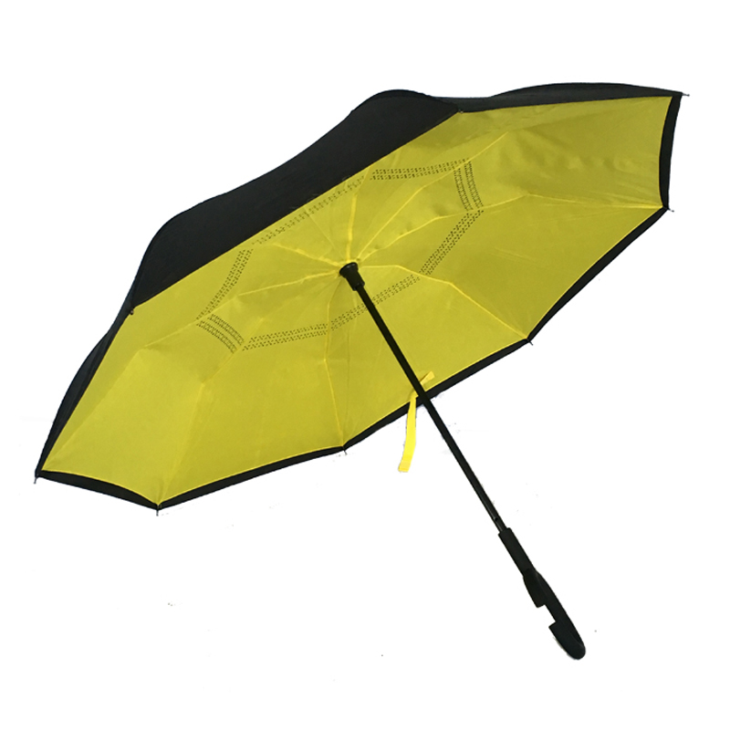 Nová módní větruvzdorná deštník do auta vzhůru nohama