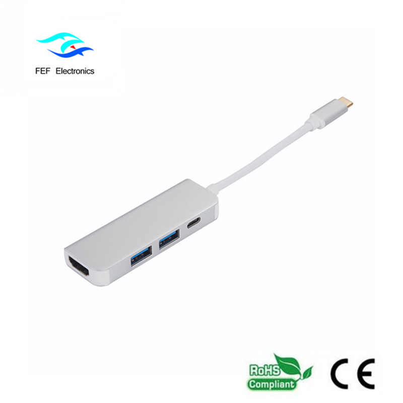 USB Type c / HDMI female + 2 * USB3.0 Female + SD + TF Converter Converter: FEF-USBIC-022