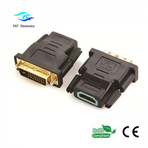 DVI (18 + 1) samec do HDMI samice adaptér Kód: FEF_HD-001