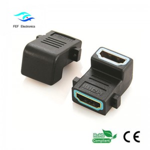 HDMI samice na HDMI samice adaptér 90 stupňový typ úhlu Kód: FEF-H-007