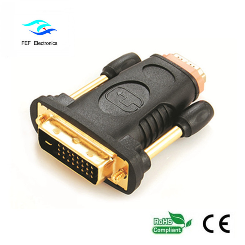 HDMI samice na DVI 24 + 1 samčí adaptér Male to Female Converter Kód: FEF-HD-006