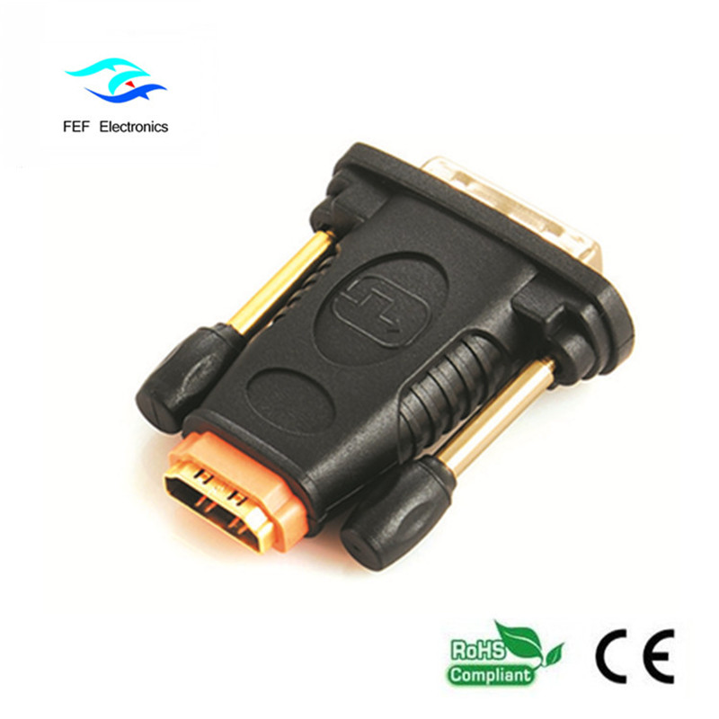 HDMI samice na DVI 24 + 1 samčí adaptér Male to Female Converter Kód: FEF-HD-006