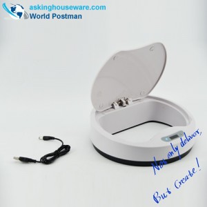 AKbrand automatický indukční prachový koš s elektrickou nabíječkou, šedá, 15 litrů