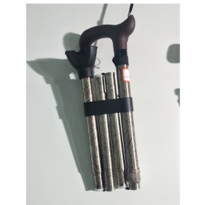 zdravotnická hliníková skládací hůl s plným potiskem