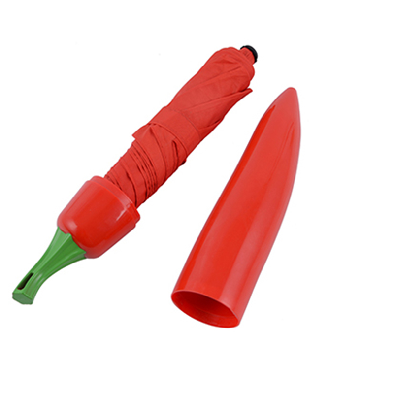 Levný ovocný deštník ve tvaru 3 paprik s funkcí ručního otevírání