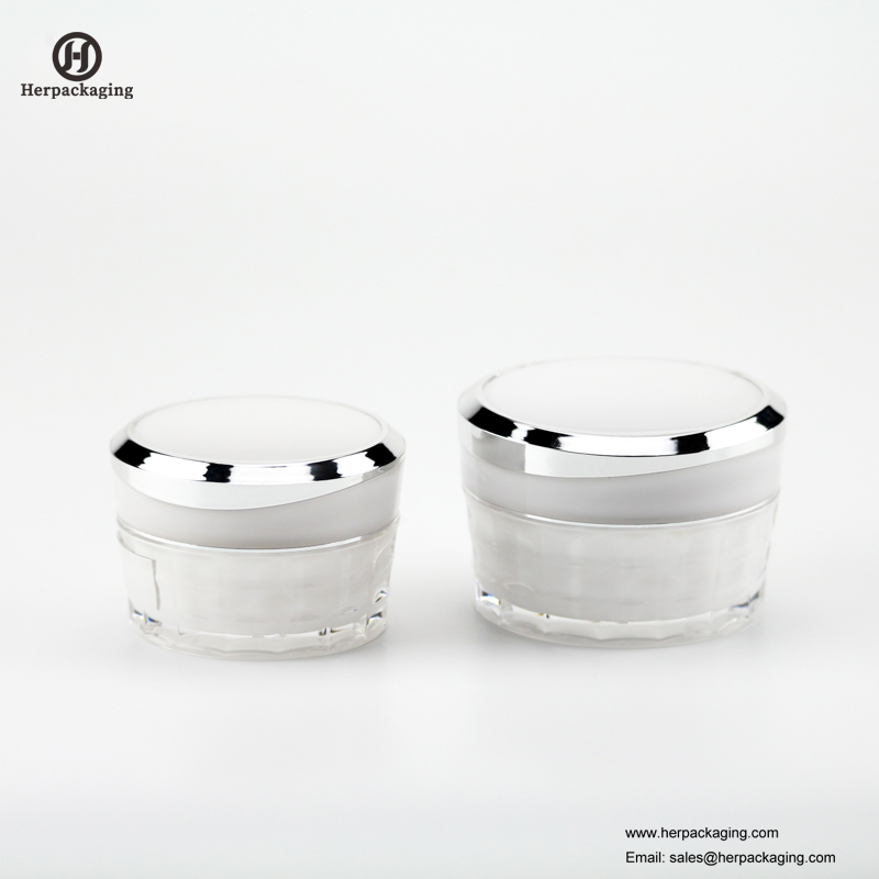 HXL227A luxusní kulatá prázdná akrylová kosmetická nádoba