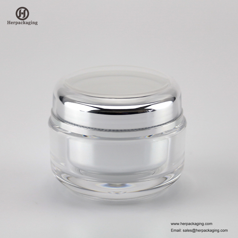 HXL228 luxusní kulatá prázdná akrylová kosmetická nádoba