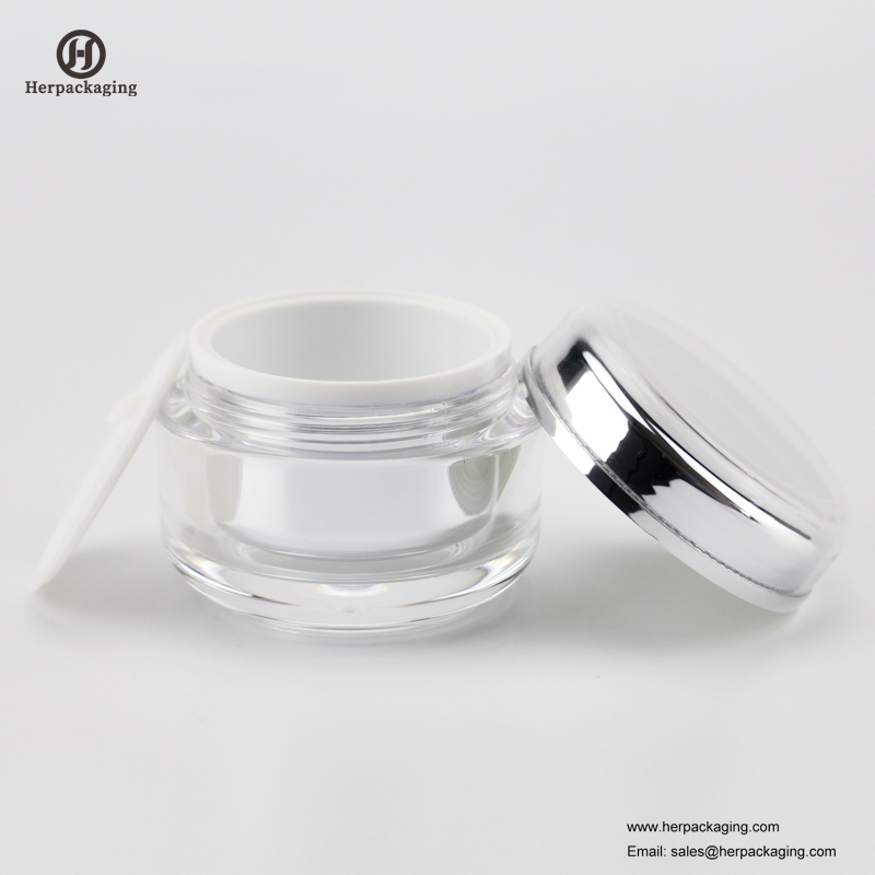 HXL228 luxusní kulatá prázdná akrylová kosmetická nádoba