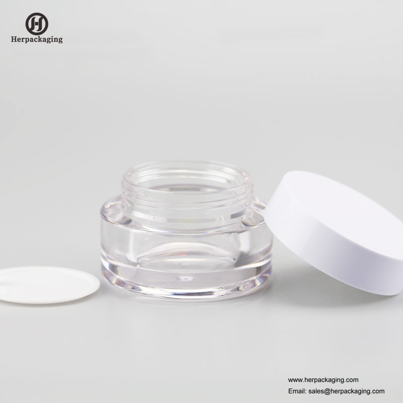 HXL237A luxusní kulatá prázdná akrylová kosmetická nádoba
