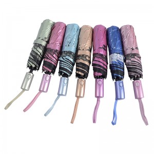 větruvzdorný fotografický design vlastní tisk 3-násobný deštník s funkcí auto open a auto close