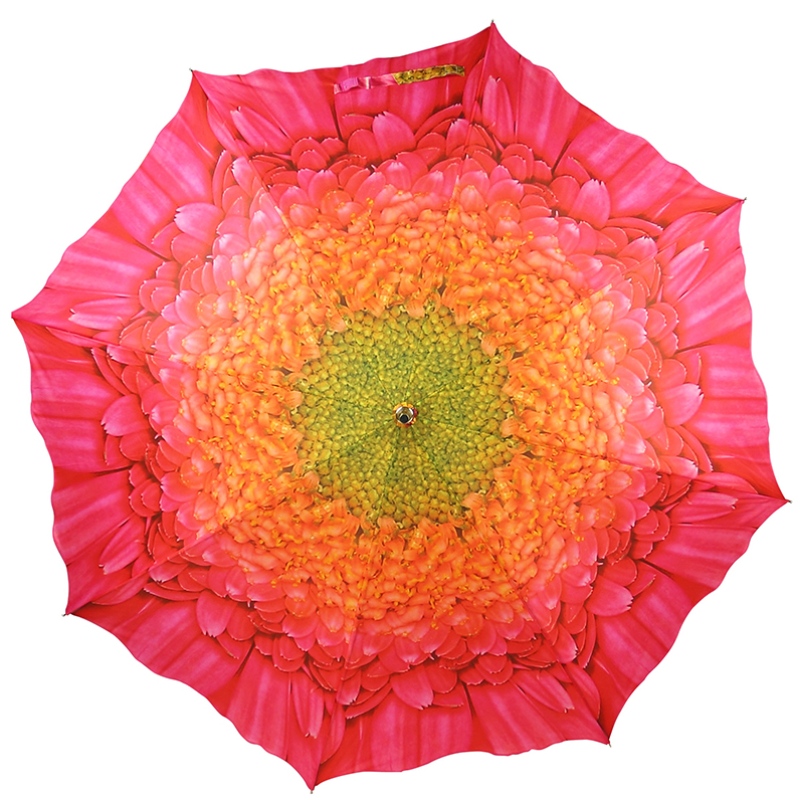 Květinový deštník s automatickou funkcí rovného deštníku s vlastní