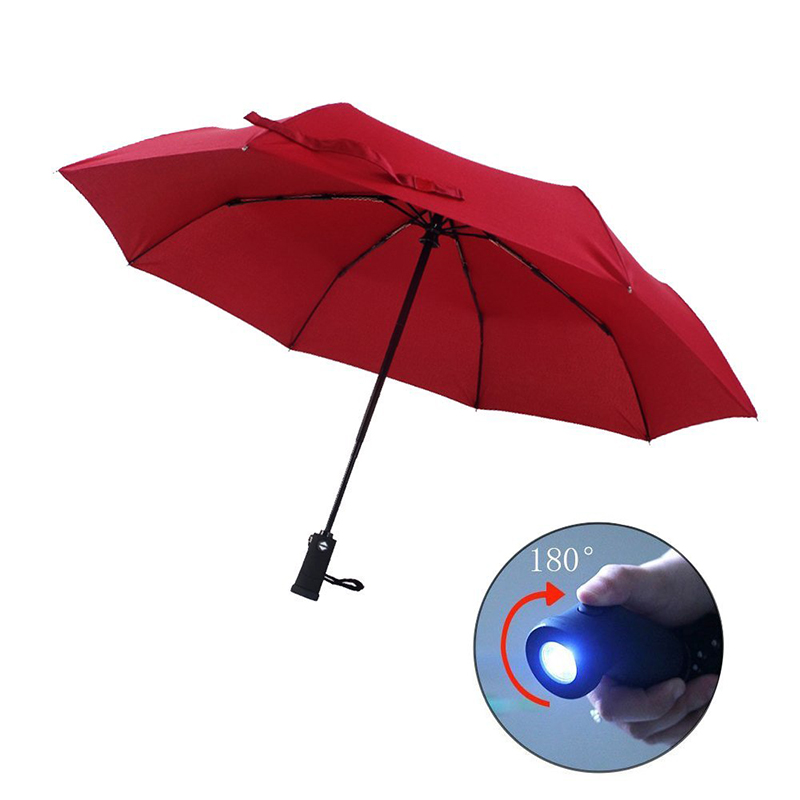 Rukojeť svítilny Deštník 3krát deštník s automatickým otevíráním a zavřením