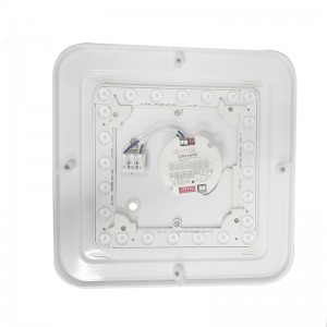 Automatická stmívatelná detekce čtvercového světla za denního světla 3 roky zaručeně kulaté stropní světlo s mikrovlnným senzorem