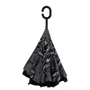 2019 Samostatně stojící auto Rain Gear Inverted Flowers Reverse Deštník