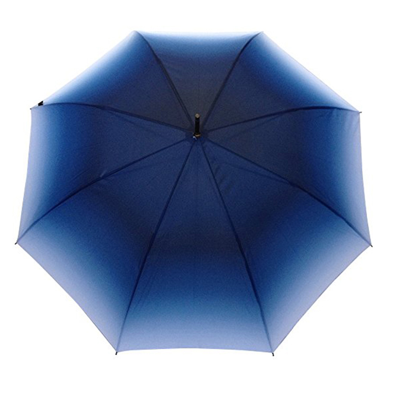 23 palců Automatický otevřený gradient textilie barva marketing rovný deštník